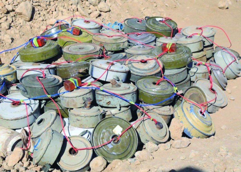 نزع 1.325 لغما حوثيا خلال أسبوع في اليمن