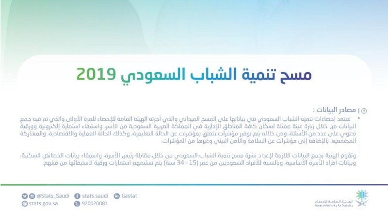 الإحصاء : ثلث المجتمع السعودي