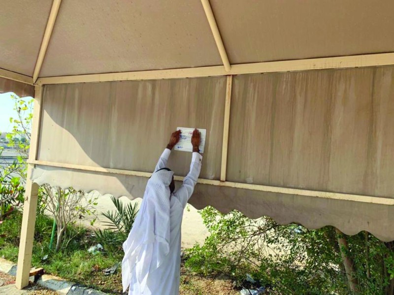 أسبوع أخير لإزالة مظلات السيارات المخالفة بتاروت