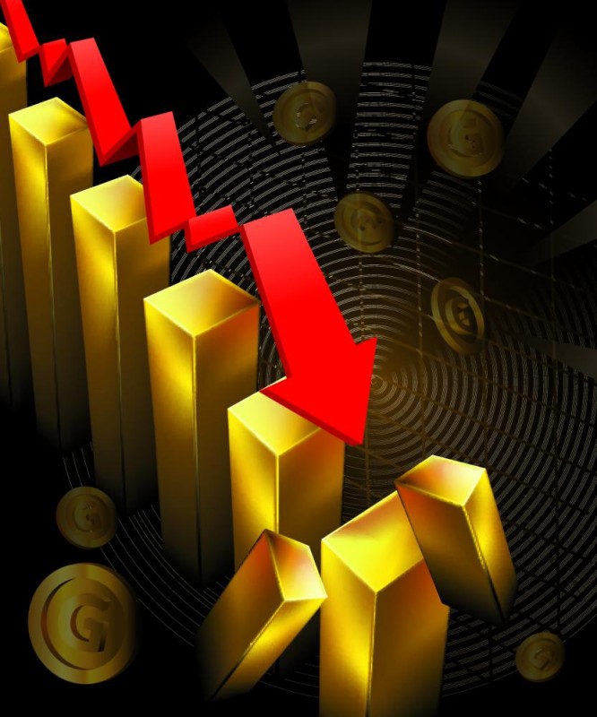 1 % تراجعا في أسعار الذهب