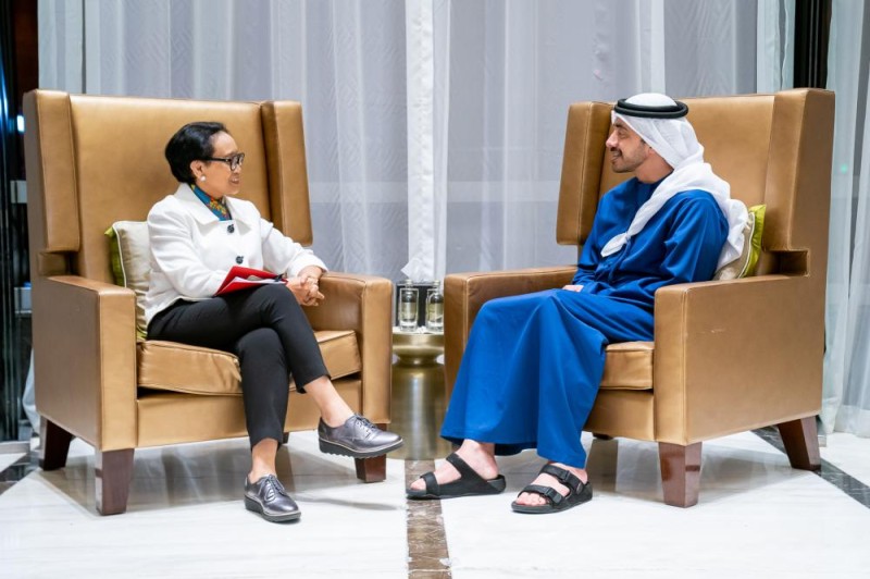 الإمارات وإندونيسيا تبحثان أوضاع المنطقة