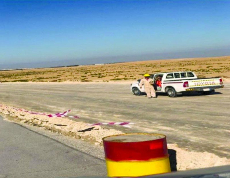 تسوية طريق الجهة الشمالية بصلاصل
