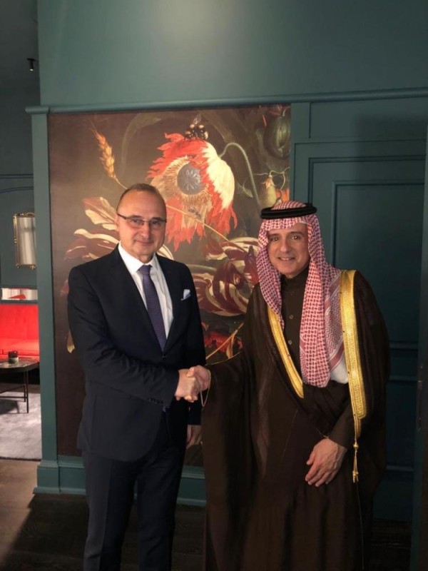 «الجبير» يلتقي وزير الخارجية الكرواتي