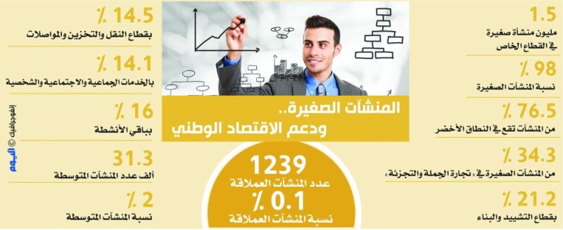 98 % من منشآت القطاع الخاص صغيرة