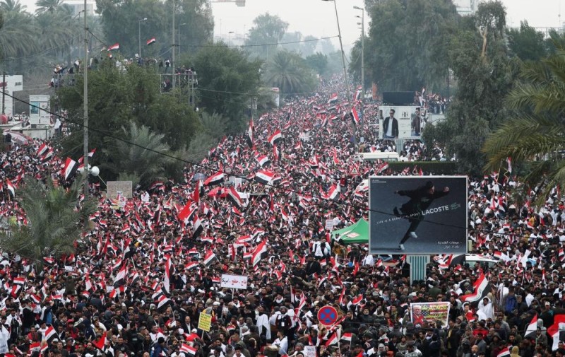 إصابة 7 محتجين في مصادمات مع الشرطة العراقية