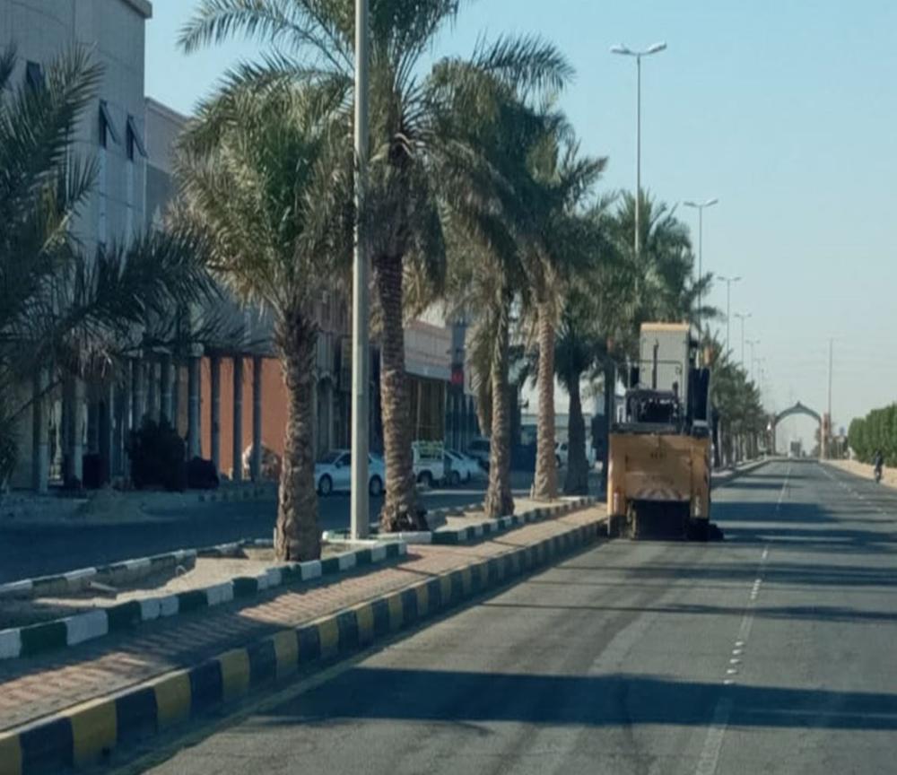 رفع 22 ألف متر مربع أنقاض بالخفجي
