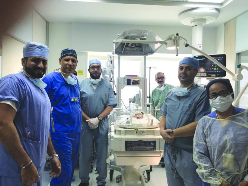 «البابطين» ينقذ قلب رضيعة من الخدج