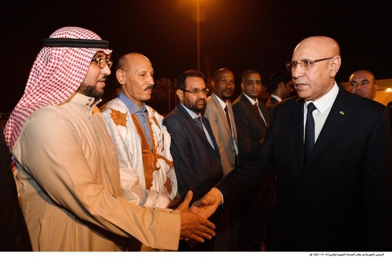 الرئيس الموريتاني يغادر المدينة المنورة