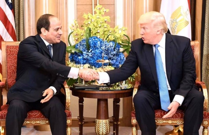 السيسي يتلقى إتصالا من ترامب حول ' سد النهضة ' 
