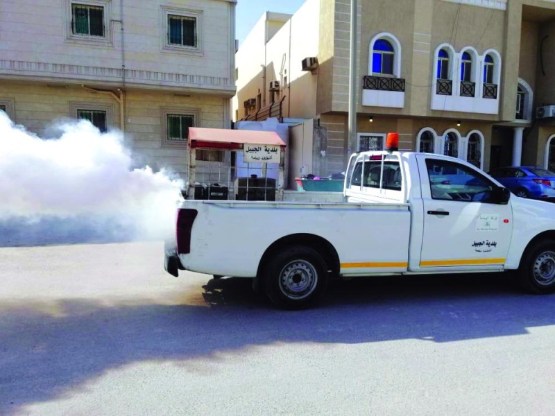 توزيع 1500 كمامة في الجبيل