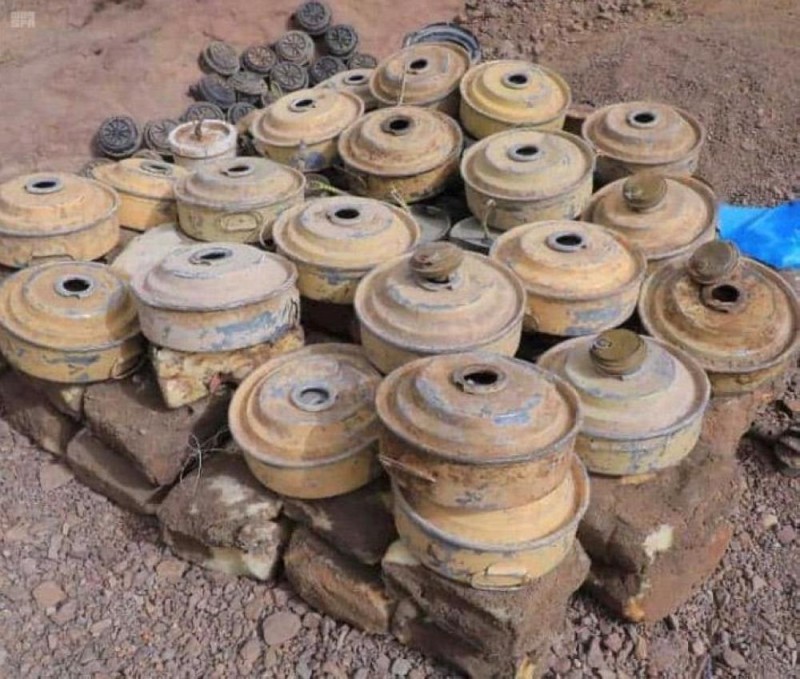 'مسام' ينتزع 3,556 لغمًا في اليمن خلال أسبوع 