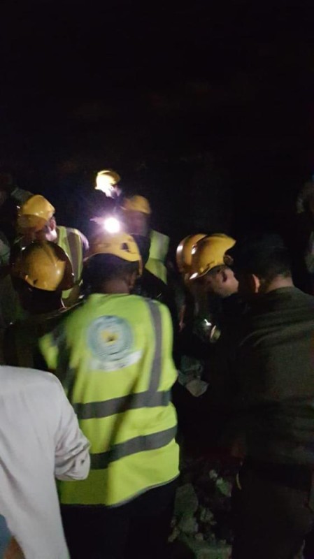 إنقاذ شخص سقط من جبل بالجموم