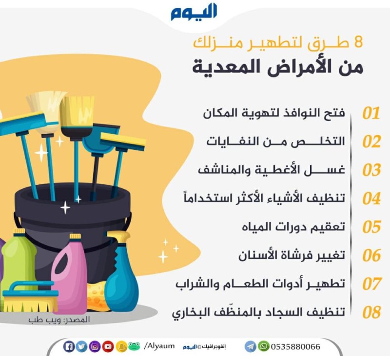 8 طرق لتطهير منزلك من الأمراض المعدية
