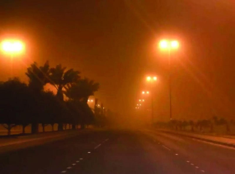 أجواء عاصفة بشمال الشرقية اليوم