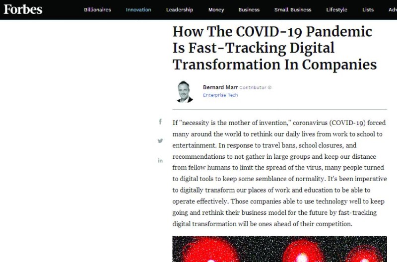 COVID19 يحول العالم إلى مجتمع افتراضي