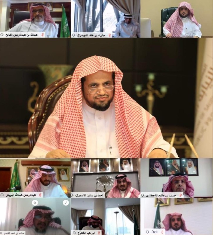 النائب العام يعقد اجتماعاً افتراضياً لرؤساء فروع النيابة العامة 