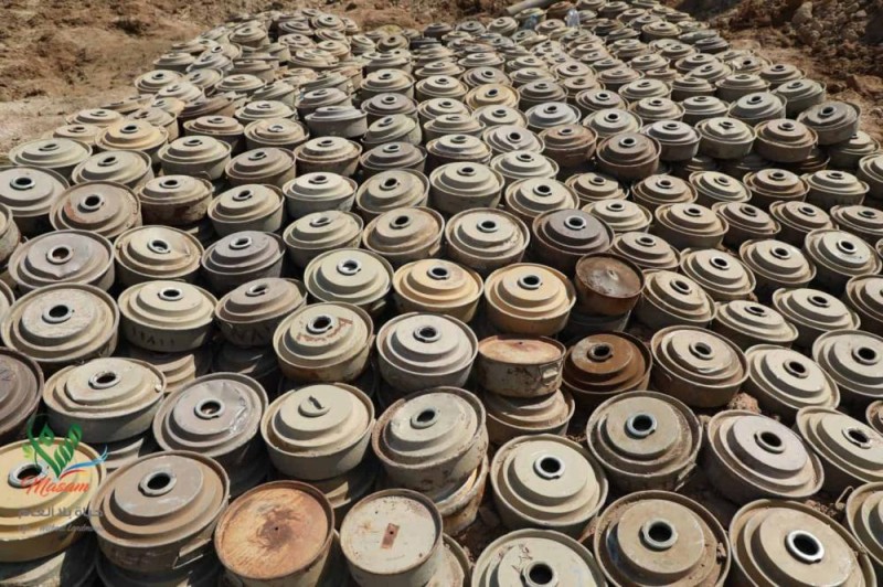 مسام : انتزاع 5888 لغما وذخيرة حوثية