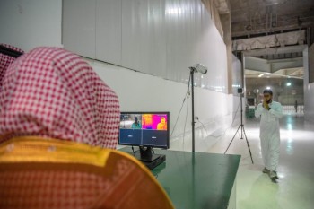 كاميرات حرارية للتأكد من صحة مرتادي المسجد الحرام