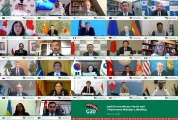 وزراء التجارة بـ «G20» : نجدد إصرارنا على تخفيف الأثر الناجم من جائحة كورونا