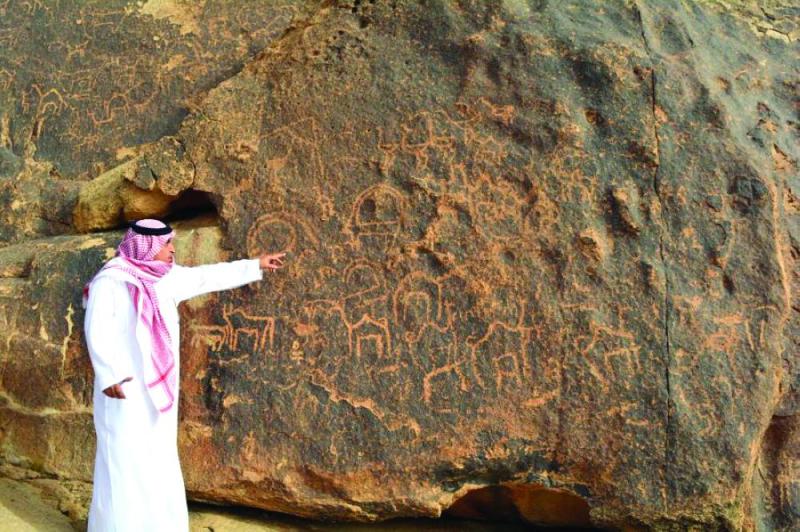جبل «سواج».. متحف النقوش الثمودية المفتوح