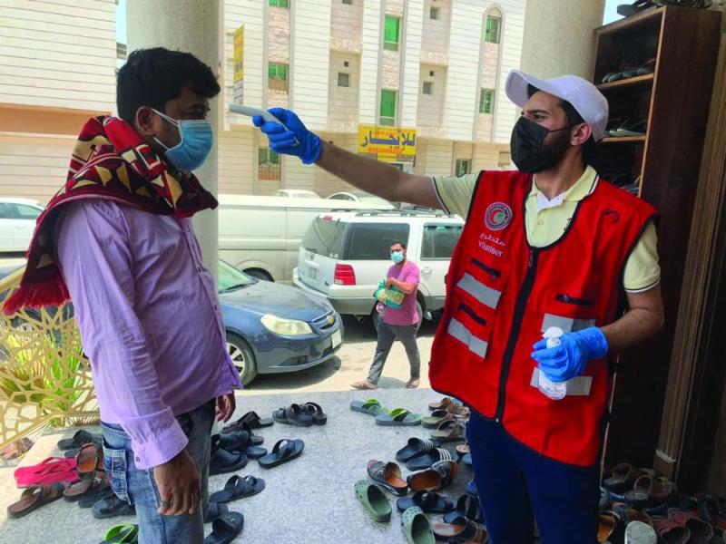 95 متطوعا يشاركون في «بيوت الرحمن»