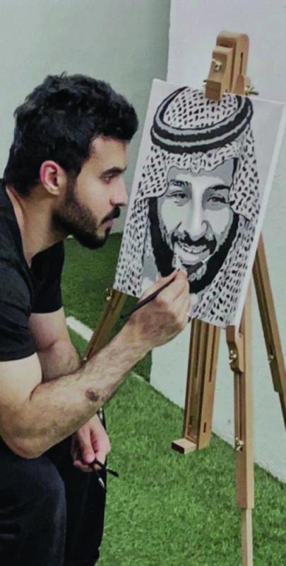 الرسام العنزي: القهوة كشفت موهبتي الفنية