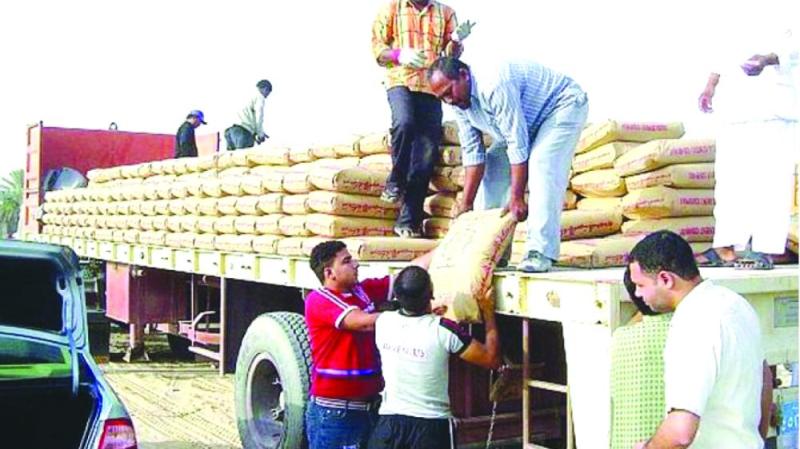20 % انخفاضا في مبيعات الأسمنت خلال شهر