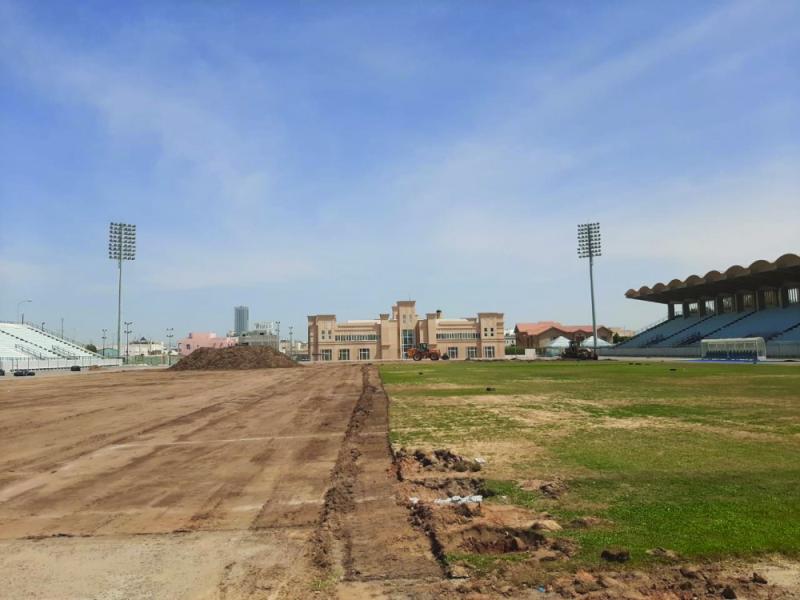 ملاعب الشرقية تحت الصيانة