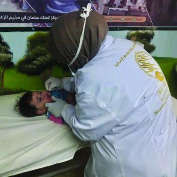 مركز الملك سلمان يخفف آلام 2366 مريضا بالزعتري وعبس