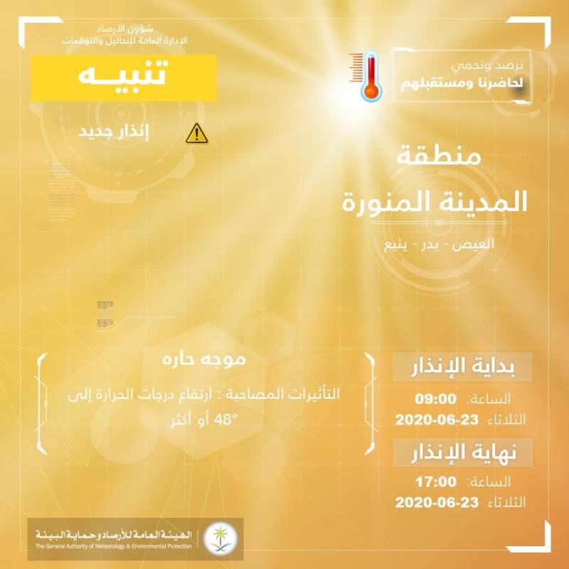 تحذير.. حرارة مكة والمدينة تتخطى الـ 48°