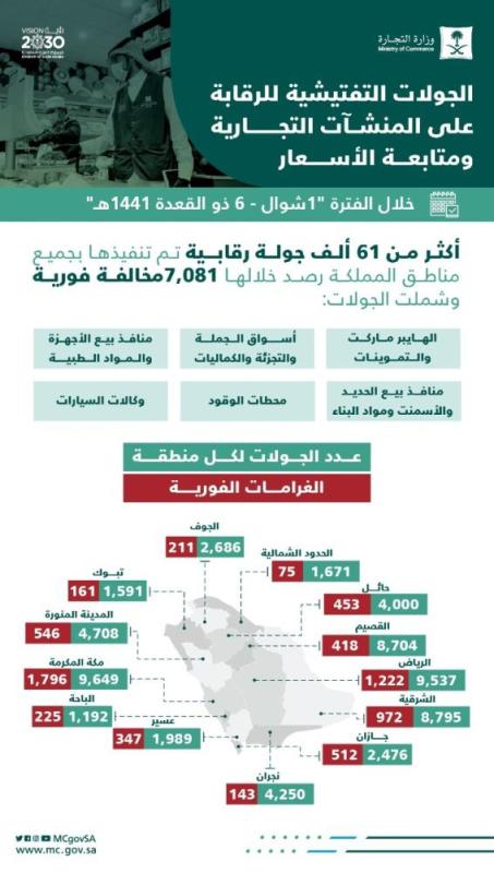 972 غرامة بالشرقية.. «التجارة» تضبط 7 آلاف مخالفة
