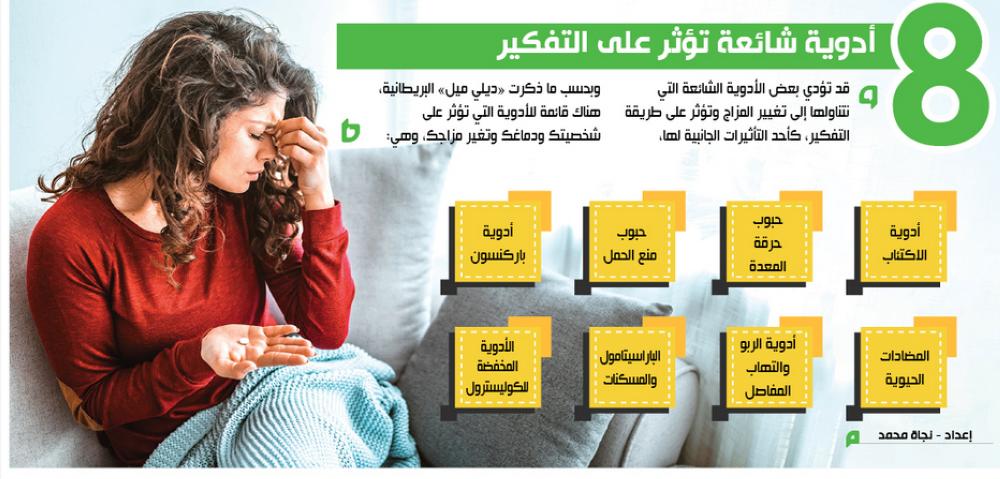 8 أدوية شائعة تؤثر على التفكير