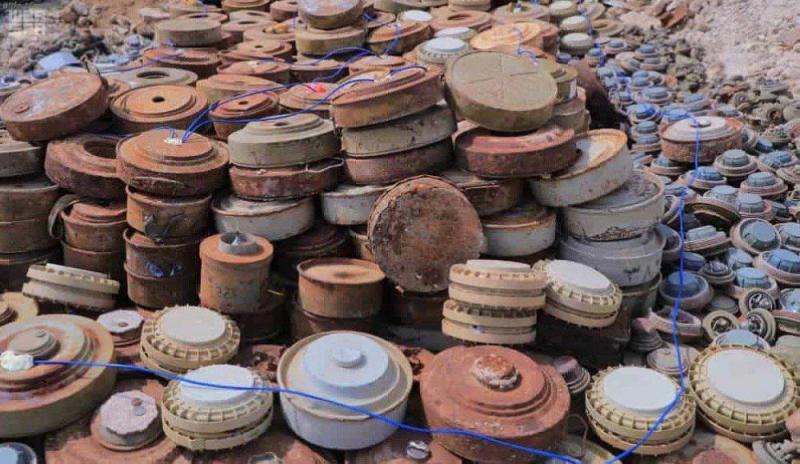 'مسام' ينتزع 1,092 لغمًا حوثيًا