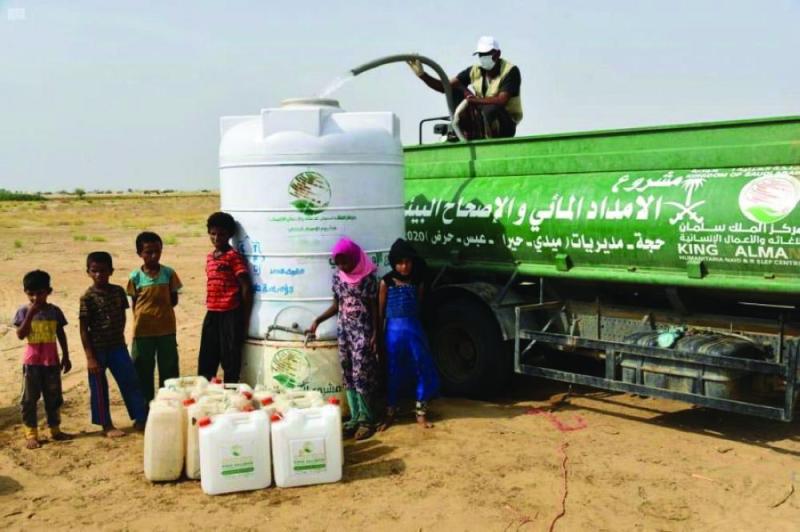 ضخ 1.5 مليون لتر مياه في الحديدة وحجة