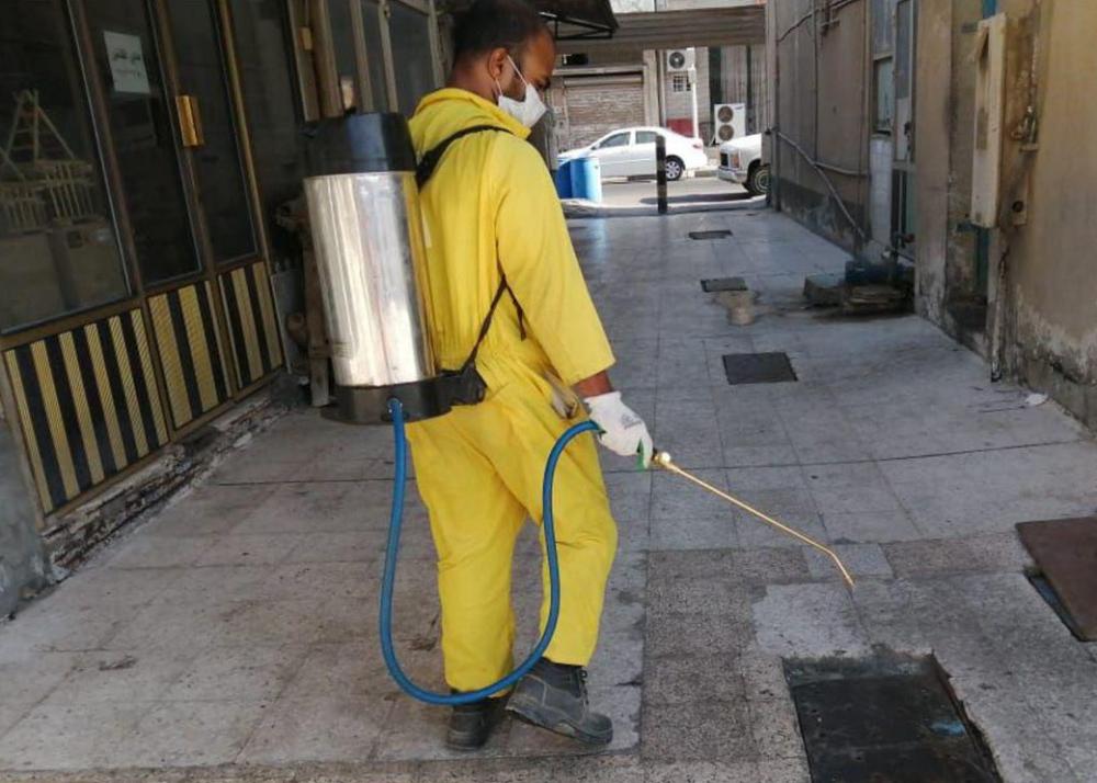 تطهير وتعقيم 840 موقعاً بالشرقية