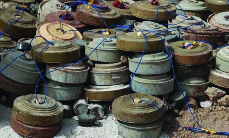 «مسام» ينتزع 1014 لغما حوثيا