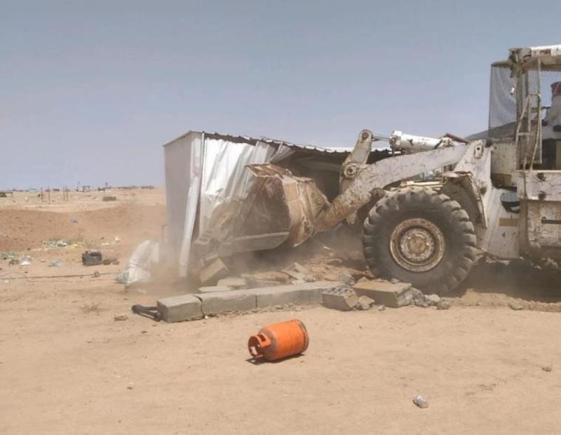 إزالة تعديات على مساحة 2 مليون متر بالطائف الجديد