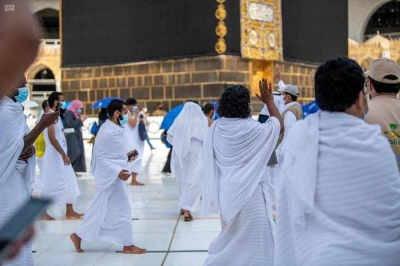 الحجاج يرفعون التهنئة للقيادة بمناسبة عيد الأضحى 