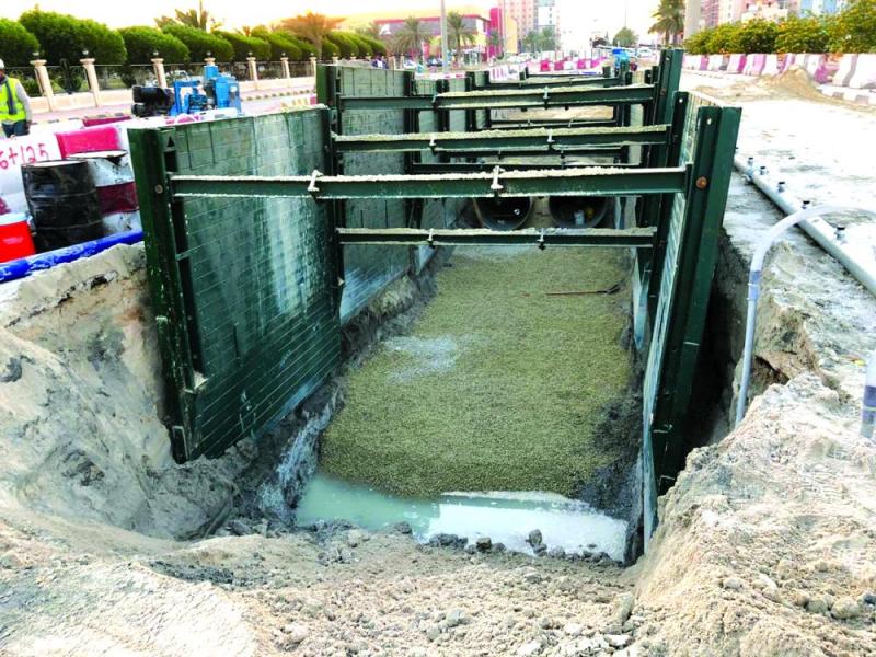 إنشاء محطة متكاملة لضخ مياه الأمطار بالجبيل