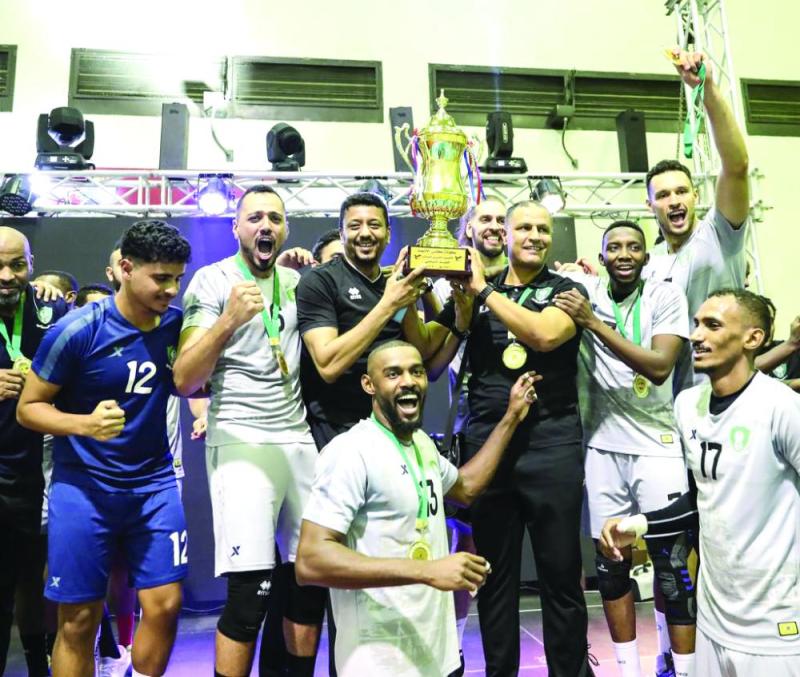 الأهلي بطل لكأس اتحاد الطائرة