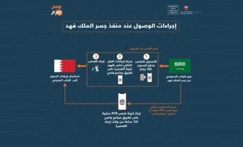 البحرين تعلن إجراءات دخول القادمين عبر جسر الملك فهد