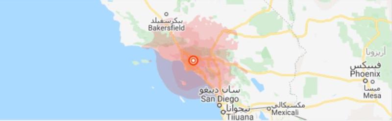 زلزال بقوة 4.6 درجة يضرب كاليفورنيا الأمريكية