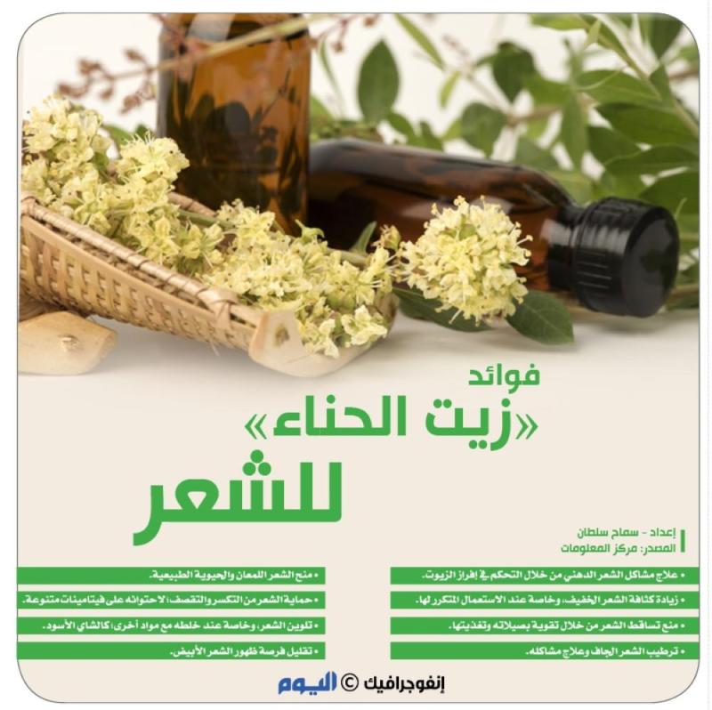 فوائد «زيت الحناء» للشعر