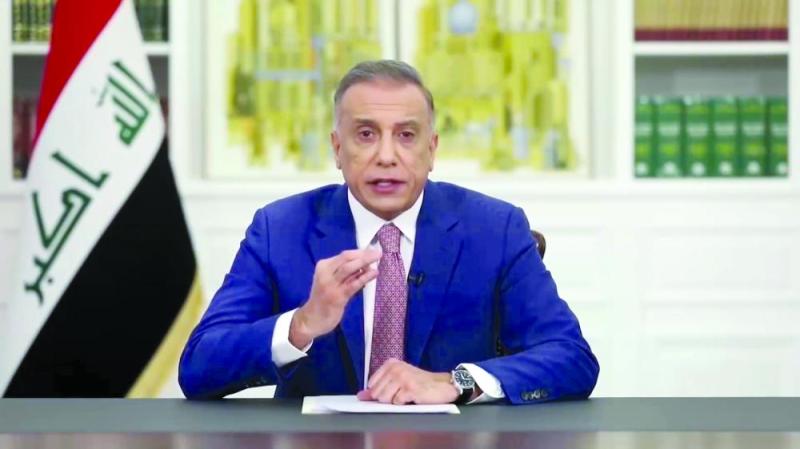 الكاظمي يطالب العراقيين بالتوحد لإجراء الانتخابات المبكرة