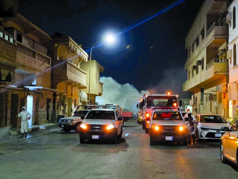 تعقيم 767 موقعا «وقائيا»