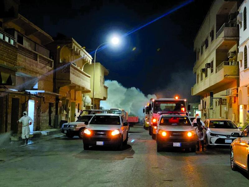تعقيم 784 موقعا «وقائيا».. ورفع 7649 طن نفايات