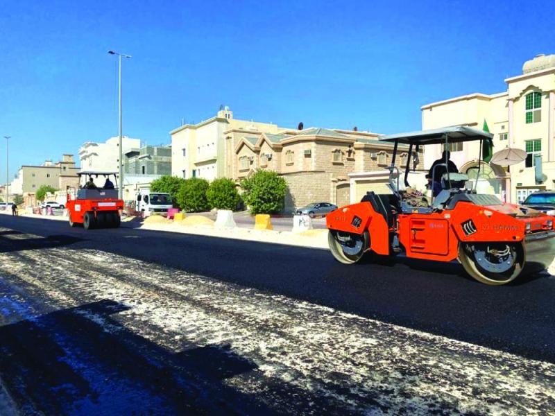 صيانة شارع «إبراهيم الشاطبي» بسيهات