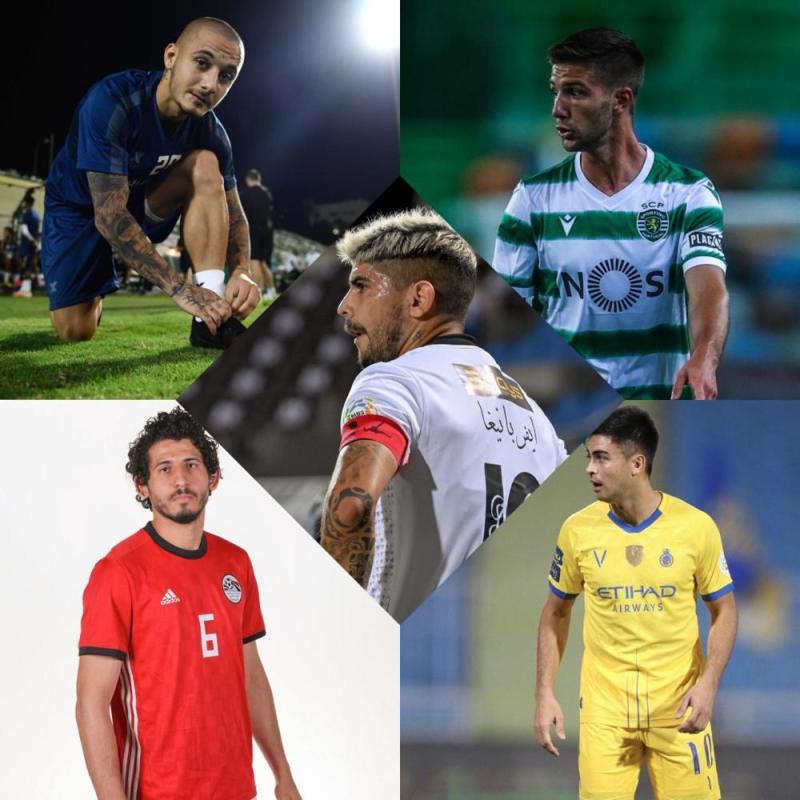 112 محترف أجنبيا في 16 نادٍ.. تعرف عليهم