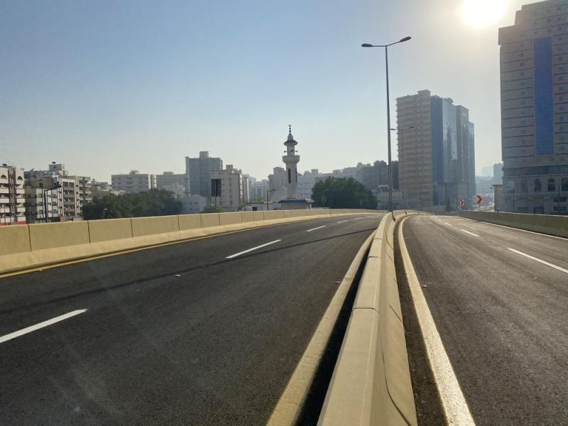 افتتاح جسر تقاطع عبدالله عريف بالعاصمة المقدسة