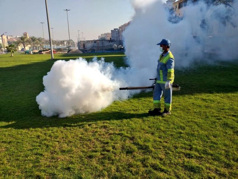 تعقيم وتطهير 769 موقعاً بالشرقية